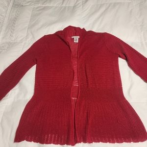 Toz & Ali Christmas Red Cardigan